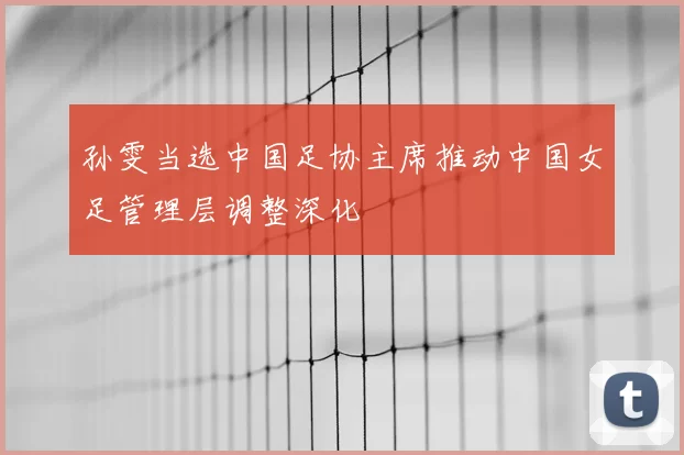 孙雯当选中国足协主席推动中国女足管理层调整深化